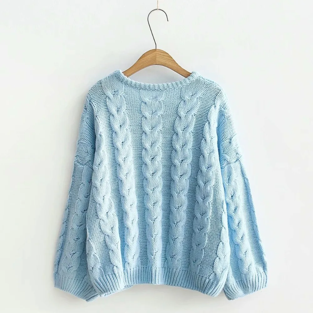 Autumn Japanese Female Solid Sweaters Soft Sister Teens Lace Up Ribbons Fashion Lovely Cute Knitwear Kawaii Sweater for Women | Женская