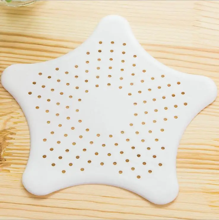 white Oneoney 1 шт. Sakura Cheery Blossom Star канализационный фильтр для раковины, фильтр для выпадения волос, креативный аксессуар для кухни и ванной - Цвет: white