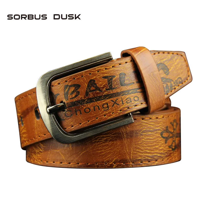 Мужские ремни SORBUS DUSK винтажные ковбойские на ремешке с пряжкой каждый