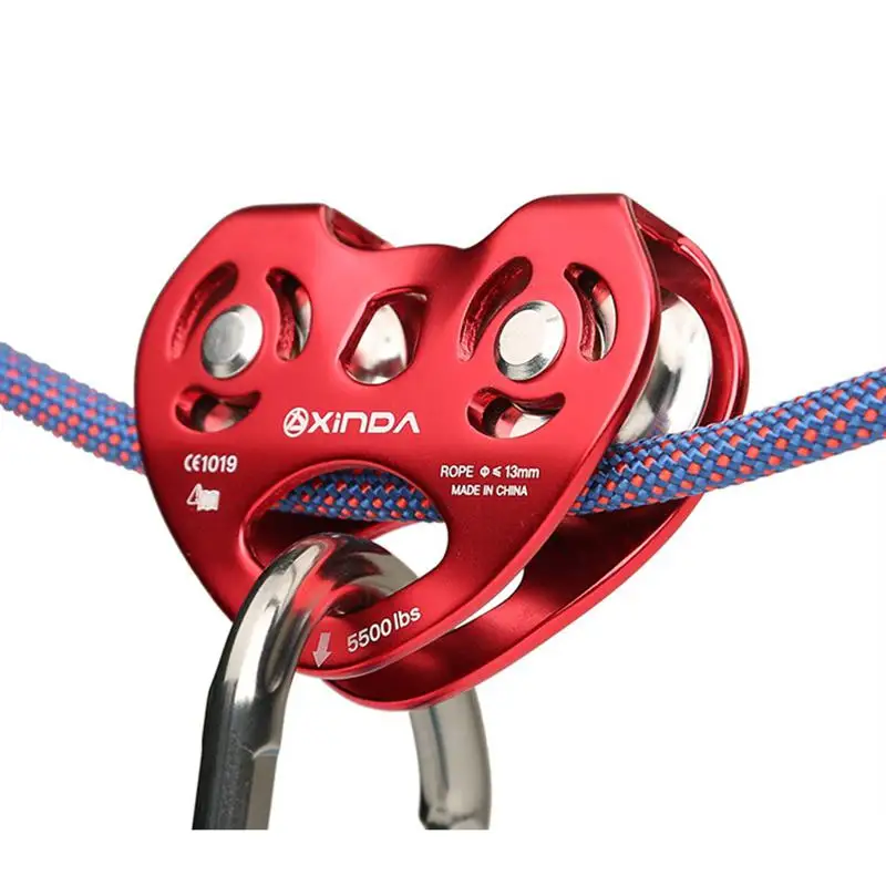 Хоббитлейн скалолазание шкив двойной мост для наружного высокой высоты клецки