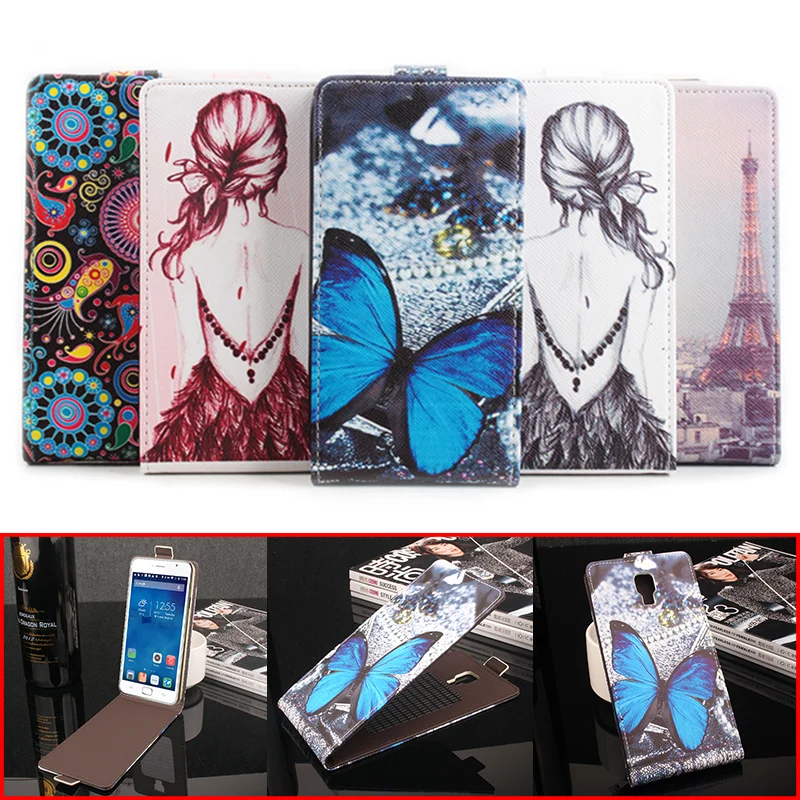 Fashion Leather Cases For Blackview Alife P1 Pro Butterfly Flower Tower Pattern Phone Case Cover | Мобильные телефоны и