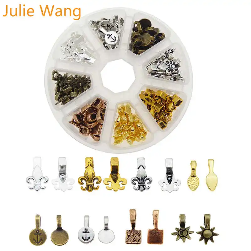 Julie Wang 120 шт./коркор. клей в форме лопатки на бирках с застежками Подвески ожерелье