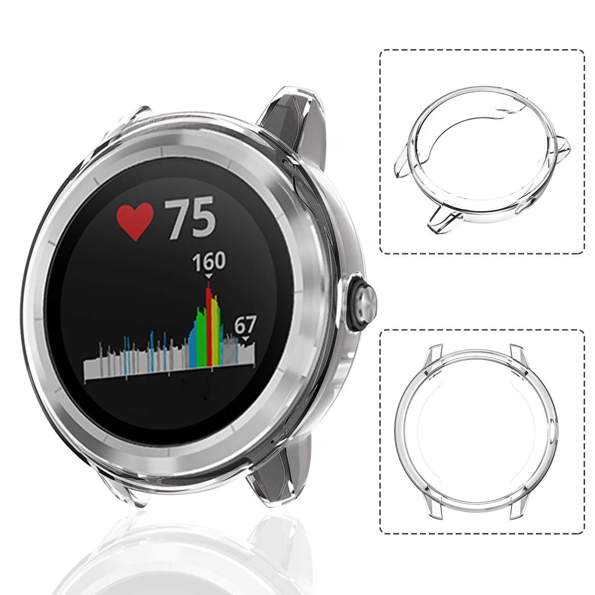 Ультра-тонкий ТПУ покрытие защитный чехол для Garmin vivoactive 3 Смарт часы носимых защитных аксессуаров#626