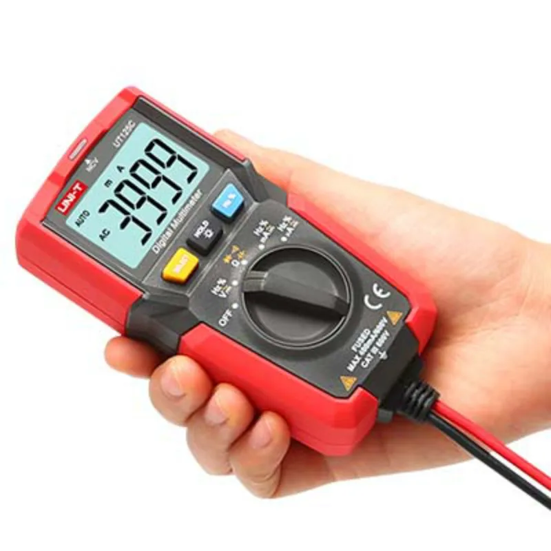 UNI T UT125C цифровой карманный мультиметр DMM Электрический измеритель NCV тест AC DC