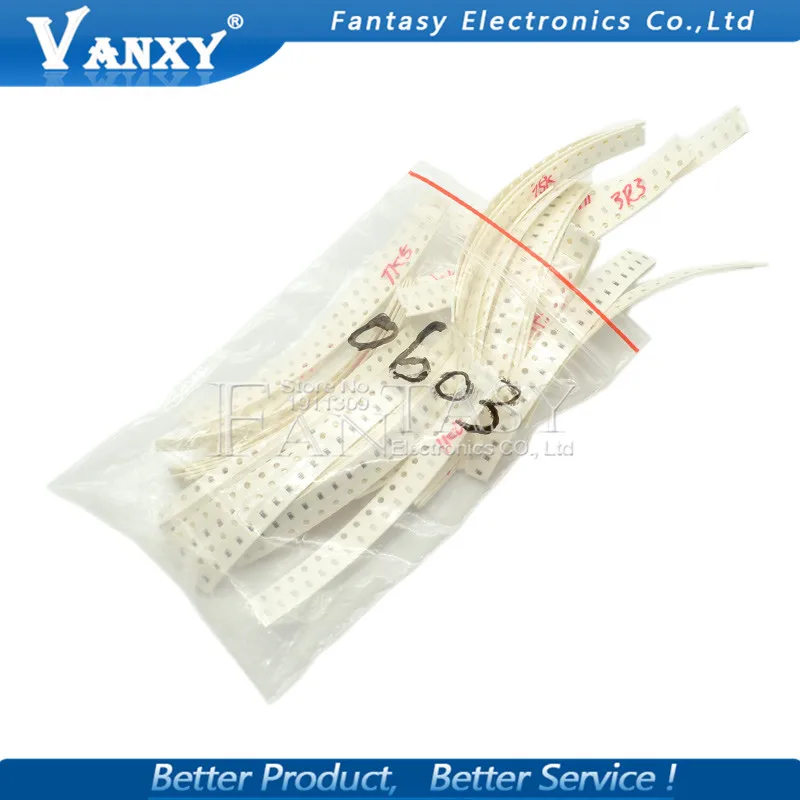 36 значений * 20 шт. = 7 0603 SMD конденсатор в ассортименте 1pF 10uF компонент diy набор