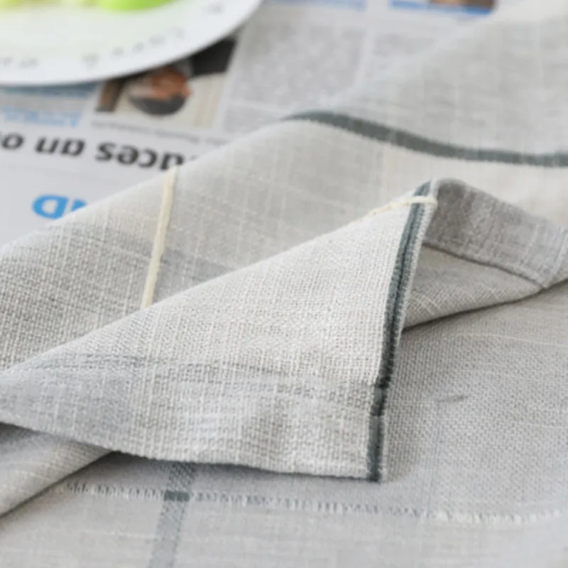 

Tablecloth new cotton and linen tablecloth simple tablecloth art tea table cloth dustproof decorative cloth