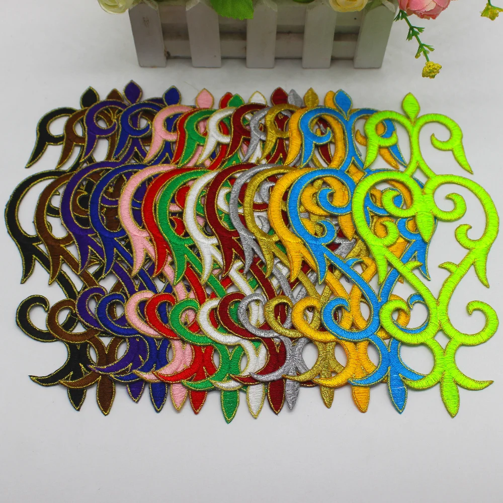 1 шт. кружевная нашивка с вышивкой 22-9 5 см