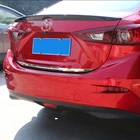 Нержавеющая сталь для Mazda3 Axela 2013 2014 2015 2016 2017 аксессуары Дверная наклейка задняя дверь обшивка задней двери автомобильный Стайлинг 1 шт.