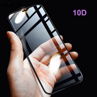 10d full cover screen protector for iphone 8 7 6s plus tempered glass for iphone x glass film cover