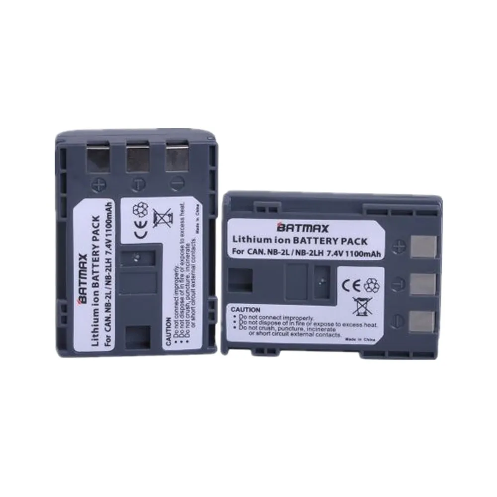 Аккумулятор Batmax 3 шт./лот NB-2LH NB 2L NB-2L NB2L + Цифровое зарядное устройство для Canon Rebel XT