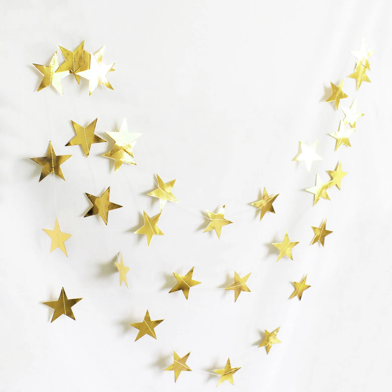 5 м Растяжка с флажками дети декорации с днем рождения Babyshower Вечерние Ребенок его мальчик девочка пол раскрывает поставки свадьба розовое золото - Цвет: gold star