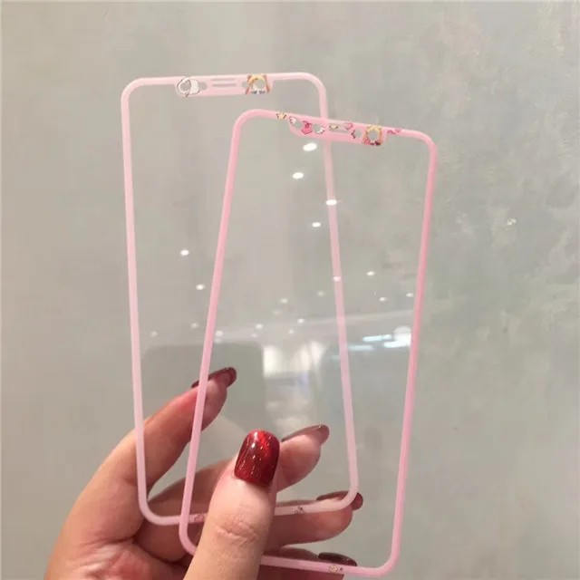 3D закаленное стекло для iPhone 7 8 Plus X XS Max защита экрана Сейлор Мун Cardcaptor Сакура Цветы Узор