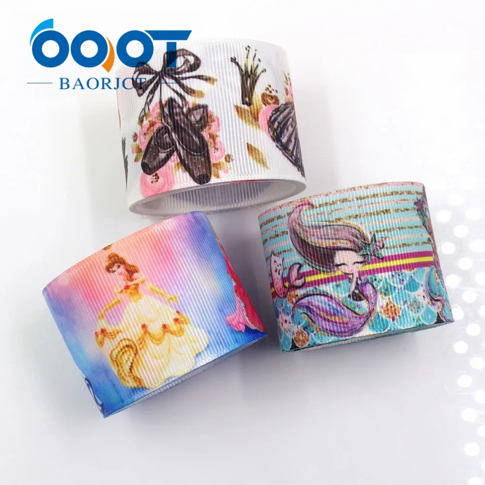 OOOT BAORJCT I-181122-259 38mm 10yards Cartoon Ribbons Thermal transfer Printed grosgrain Gift wrapping DIY Handmade materials | Дом и сад
