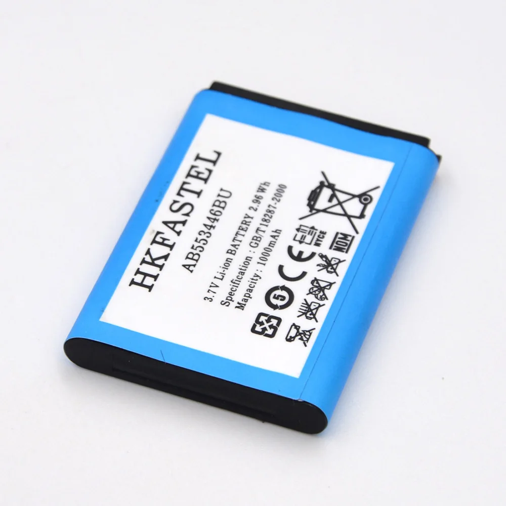 Аккумулятор HKFASTEL AB553446BU для Samsung Xplorer B2100 GT C3300 C5130 C5212 E1110 E1130 E2120 B100 i320|battery for samsung|battery