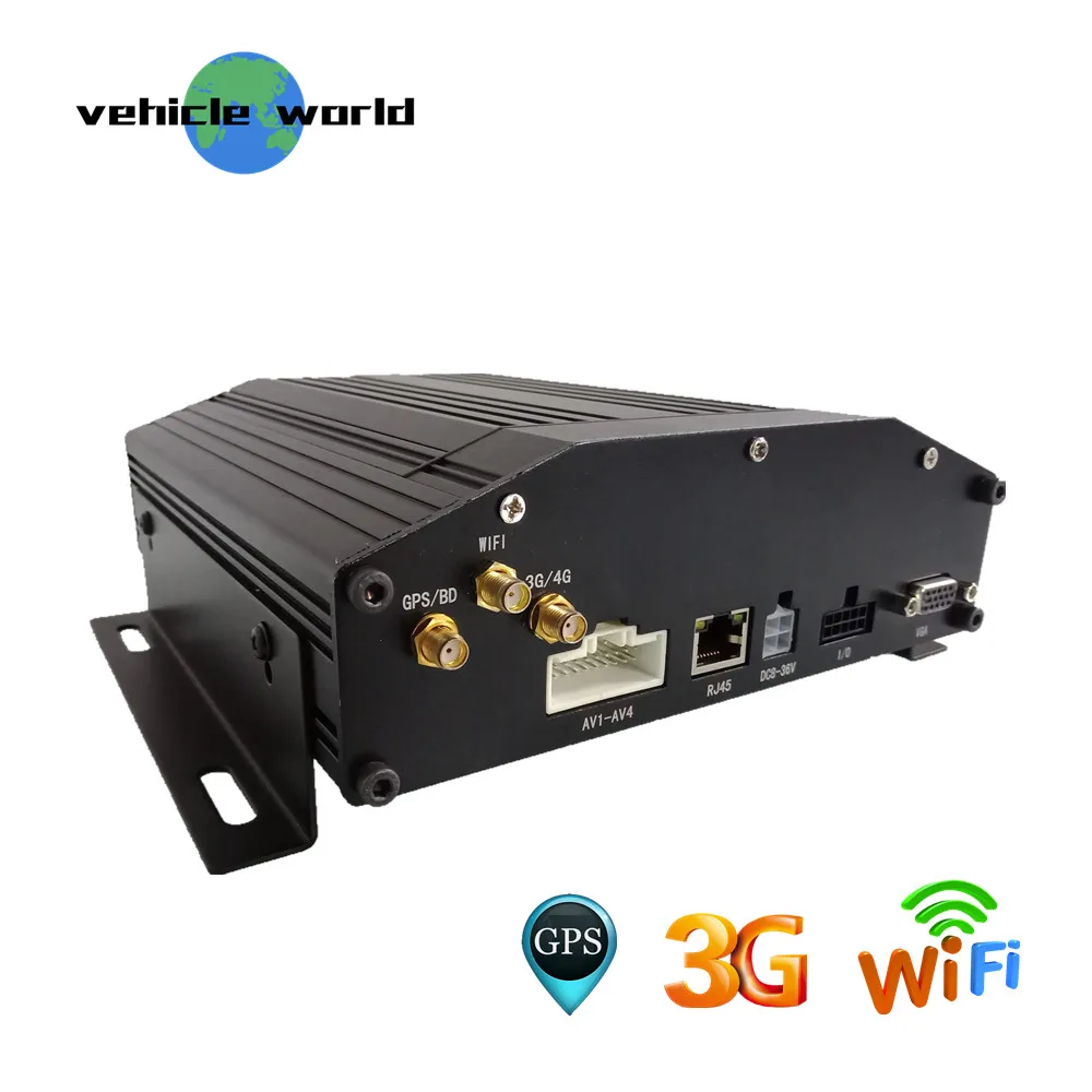 H.264 4Ch 1.0MP AHD 720P HDD SD-карта прицеп грузовик такси школьный автобус автомобиль GPS WIFI 3G