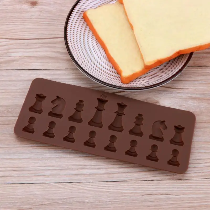 New 1PCS Chess Shape Silicone Cake Molds Fondant Jelly Candy Chocolate Mold DIY Bakware Decorate 20.5*8.5cm | Дом и сад