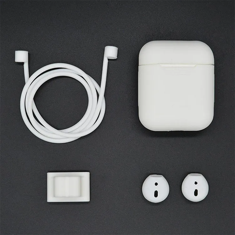 4 в 1 силиконовый чехол для наушников Набор Airpods гарнитура наушники аксессуары e30 |