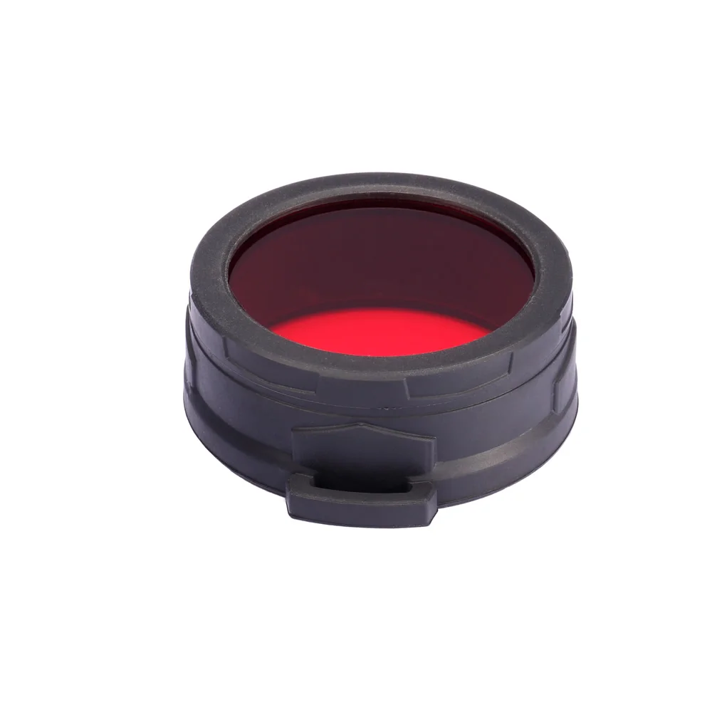 Topsale NITECORE фонарь рассеянный фильтр с минеральным покрытием стекло объектив фонарик с головкой 50 мм аксессуары NFR50/NFG50 P30/P36/TM06S - Цвет: RED