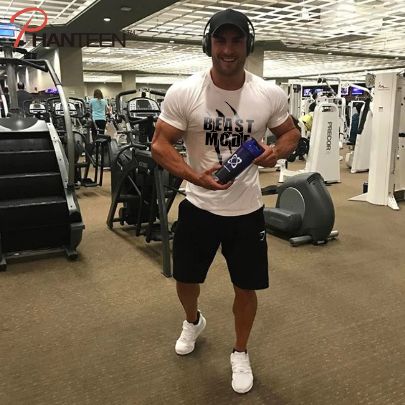 Beast Mode Bulking бренд Фитнес Мужская футболка 2019 Новый Бодибилдинг Мышцы сильная