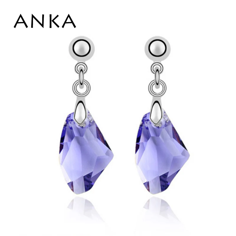 Анка высокого качества Мода Висячие серьги с украшением в виде кристаллов родием