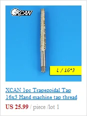 Винтовой кран XCAN HSS из стали с титановым покрытием, спиральный метрический резьбовой кран M2/M2.5/M3/M3.5/M4/M5/M6, ручной кран TR