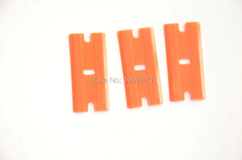 Пластиковые лезвия для бритвы 50/100 шт. ТИНТ полоски наклейки без царапин