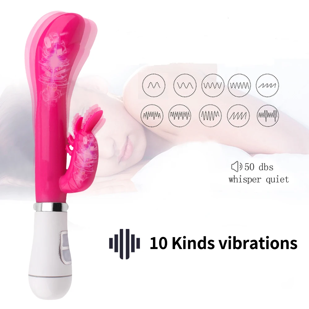 Вибратор 10 скоростей для женщин фаллоимитатор секс-игрушка кролик Вагина клитор