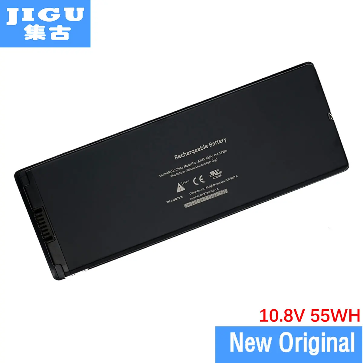 

JIGU A1185 MA561 Original Laptop Battery For APPLE for MacBook 13" A1181 MA254 MA255 MA699 MA700 MB061*/A MB062*/A White