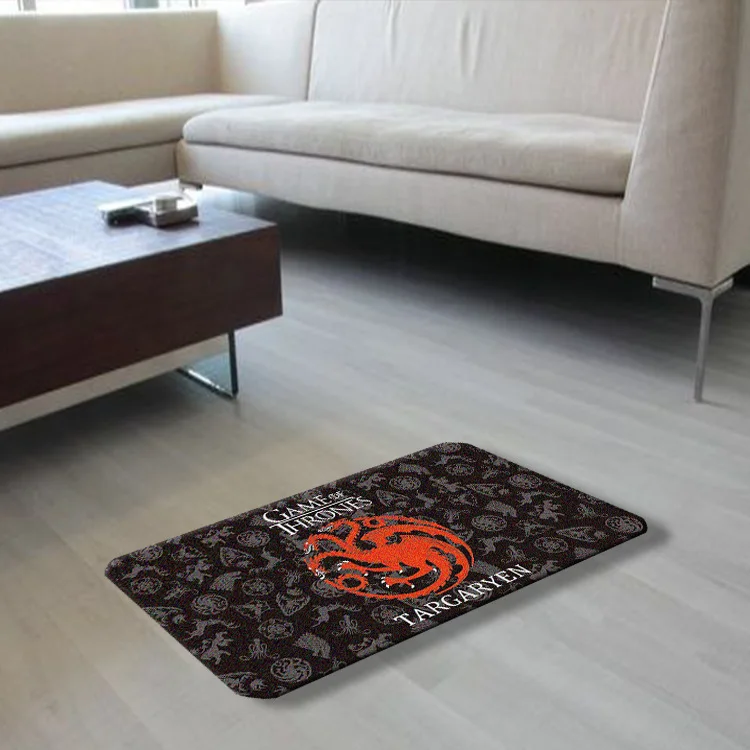 Style 2 60x41 см аниме Игра престолов дверной коврик дверной проем нескользящий ковер кровать гостиная домашняя кухня открытый стол напольный коврик - Цвет: Style 2