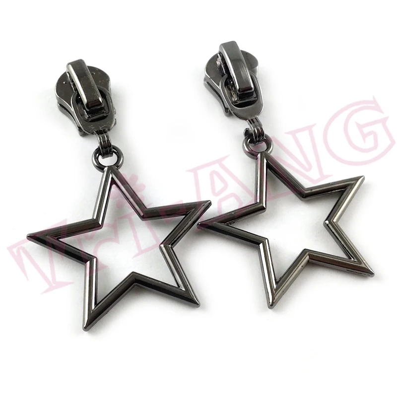 20 шт./лот 2018 Горячая звезда форма 5 # цинковый сплав молния слайдер для