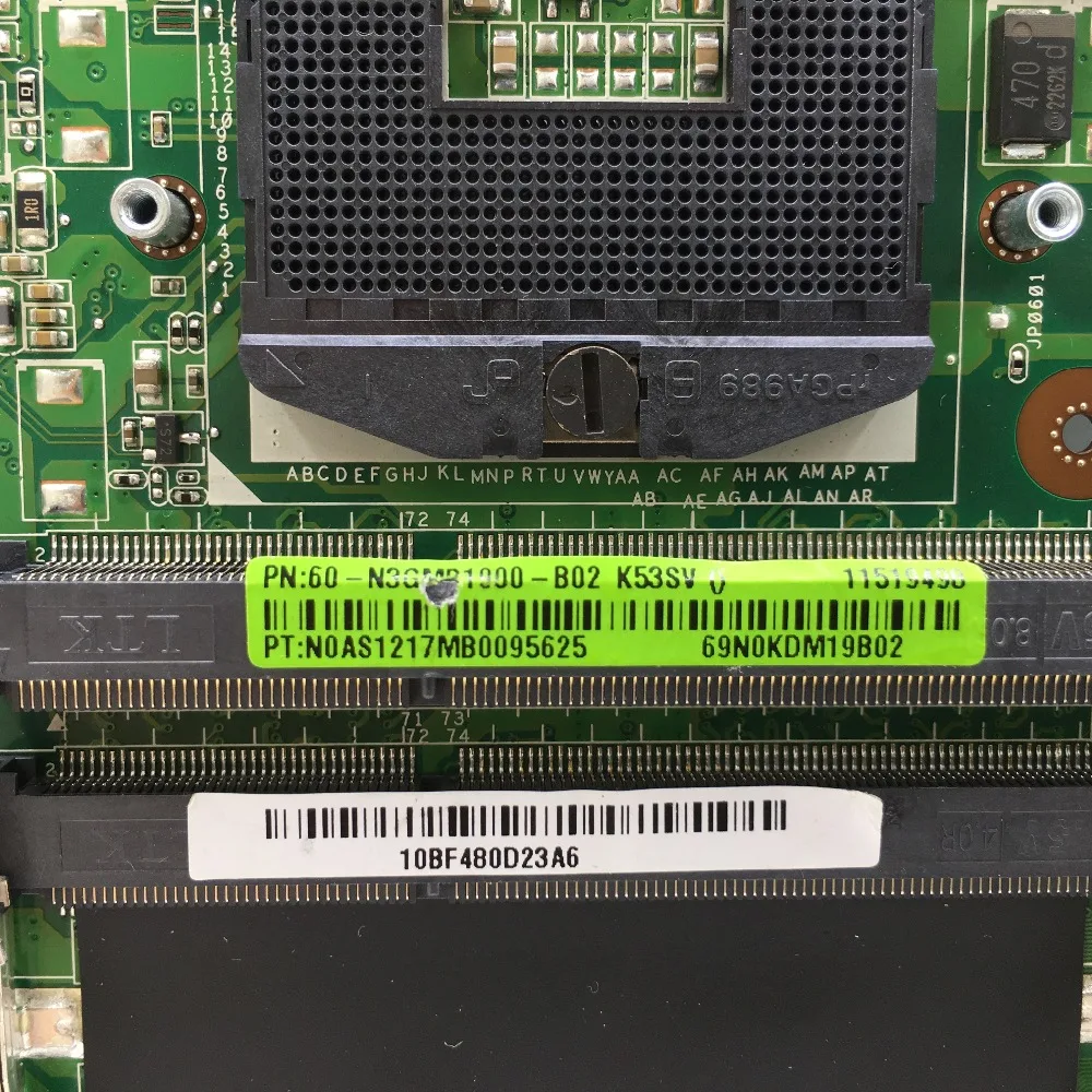 KEFU K53SV материнская плата для ноутбука ASUS K53SM K53S A53S X53S P53S K53SJ K53SC Материнская плата ноутбука rev3.0/3,1 GT540M Тесты