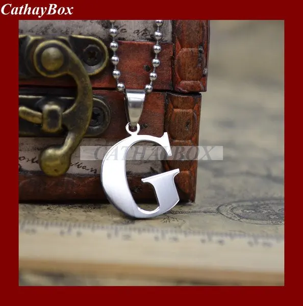 Высокая полированная латинская английская алфавитная Начальная буква G Подвеска