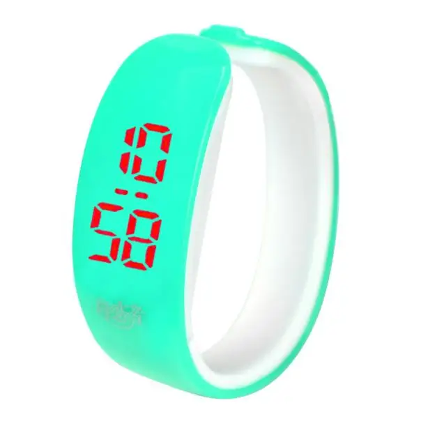 Классические модные женские часы с резиновой подсветкой датой спортивный