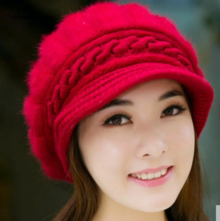 2018 г. Новая модная зимняя Шапки Для женщин Вязание На зимнем меху русский Канада