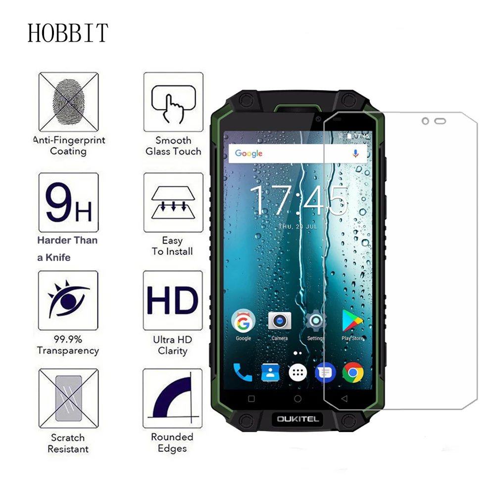 2 упаковки для Oukitel K10000 MAX / Pro закаленное стекло Ультрапрозрачная 2.5D 9H защитная