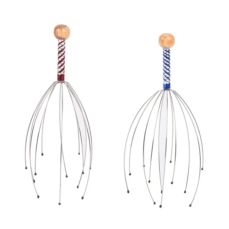 

2Pcs/lot Octopus Head Scalp Neck Equipment Stress Release Relax Massage Body Massager Tens Massage Spa Healing