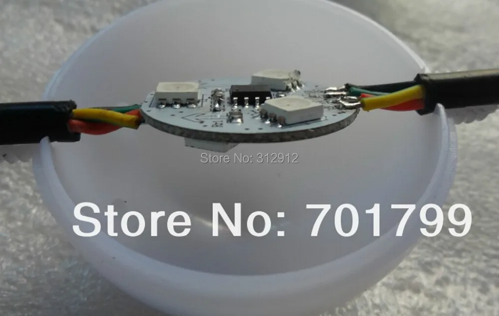 Сигнал сплиттера WS2811 12 в пост. Тока адресуемый пиксельный шар 10 пикселей * 5 линий