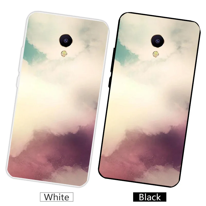 Мягкий силиконовый чехол для телефона Meizu M5S mini Plumage матовый Сверхтонкий из