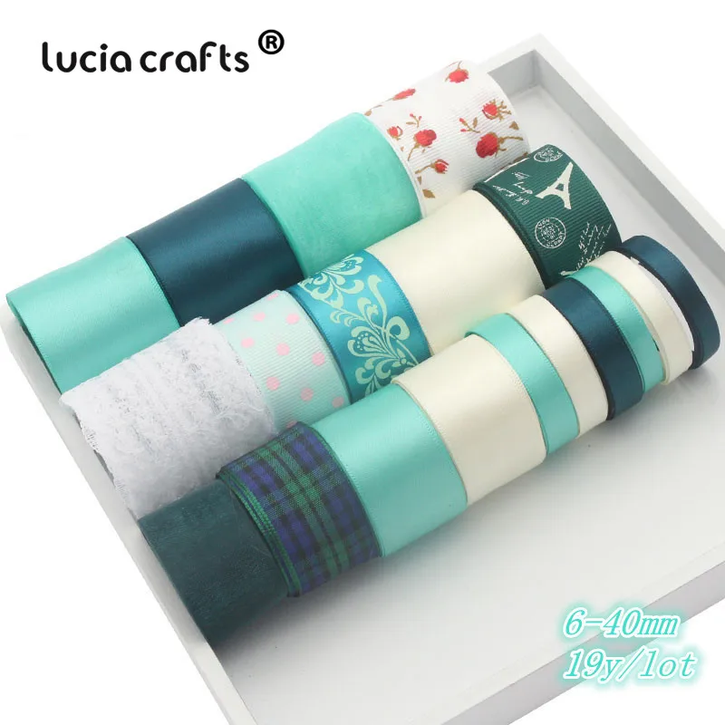 Mix Style 1 Lucia crafts 6-40 мм смешанный стиль сатин/корсаж/органза лента набор отделка Кружева DIY Свадебная Упаковка бант Декор материалы S0604 - Цвет: Mix Style 1
