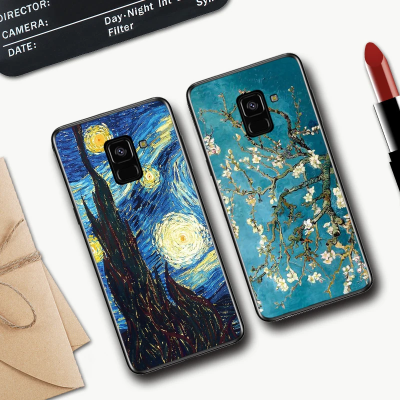 Силиконовый чехол с изображением звездной ночи для Samsung A2 Core A3 A5 A6 Plus A7 A8 A9 A10 A30 A50 A60