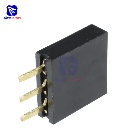 diymore Однорядный 1x3 контакт 2,54 мм женский разъем 50 шт