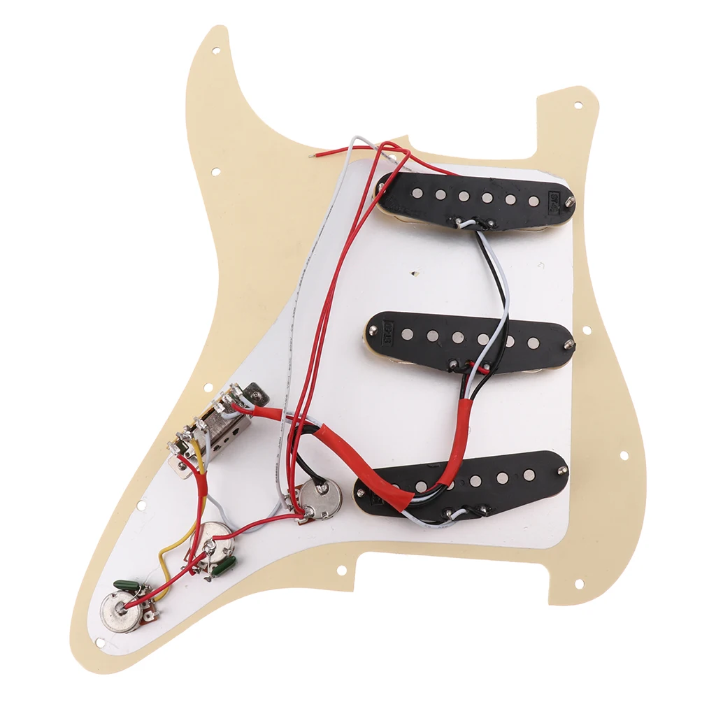 SSS Pickguard загруженные Alnico V пикапы 11 отверстий для Strat ST запасные части гитары