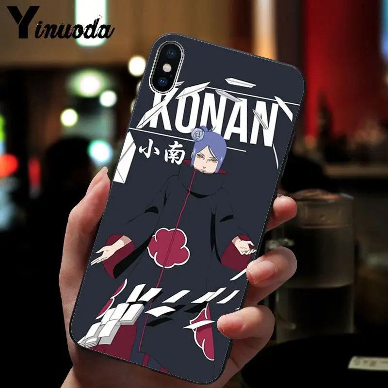 11pro MAX Наруто AKATSUKI умный чехол черный мягкий чехол для телефона iPhone 8 7 6 6S Plus 5 5S SE XR X XS MAX Coque Shell