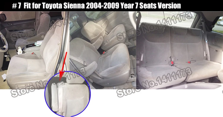 Набор чехлов для автомобильных сидений carпортного для Toyota Sienna, чехлы для автомобильных сидений из искусственной кожи высокого качества, чехлы для сидений автомобиля, стильный протектор для сидений