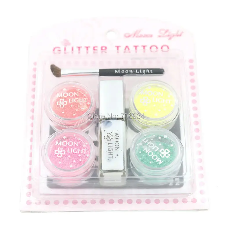 Флуоресцентные Блестящие Татуировки полный набор Временные татуировки 1 4