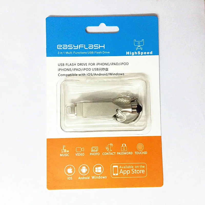 Новый USB флэш драйвер HD u диск Lightning для iPhone/iPad/iPod микро usb интерфейс накопитель