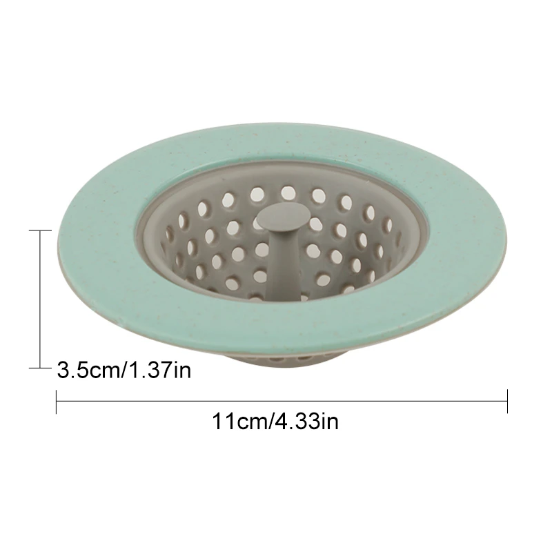 Kitchen Suckers Silicone Water Filter Anti-blocking Tools Wheat Straw Sink Strainer Round Floor Drain Cover Bathroom Sewer | Дом и сад