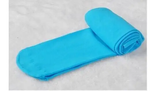 Light blue Детская Колготки конфеты, бархатный цвет оказать колготки для танцев для девочек красивые белые носки красочные Танцы ing колготки, детские колготки для девочек с узором - Цвет: Light blue