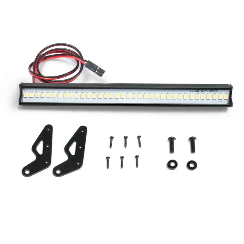 AXSPEED Metal Roof LED light bar for 1:10 Traxxas Trx-4 SCX10 90027 II 90046 D90 RC cars with 36 lights | Игрушки и хобби