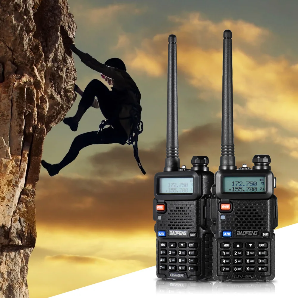 6 шт. Baofeng UV-5R Двухканальные рации до 128 каналов FM трансивер Dual-Band DTMF 128 каналов памяти рации
